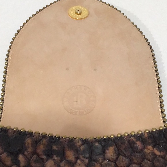 New Leatherock USA Box Bag adorned with Semi-Precious Stones - Picture 10 of 12